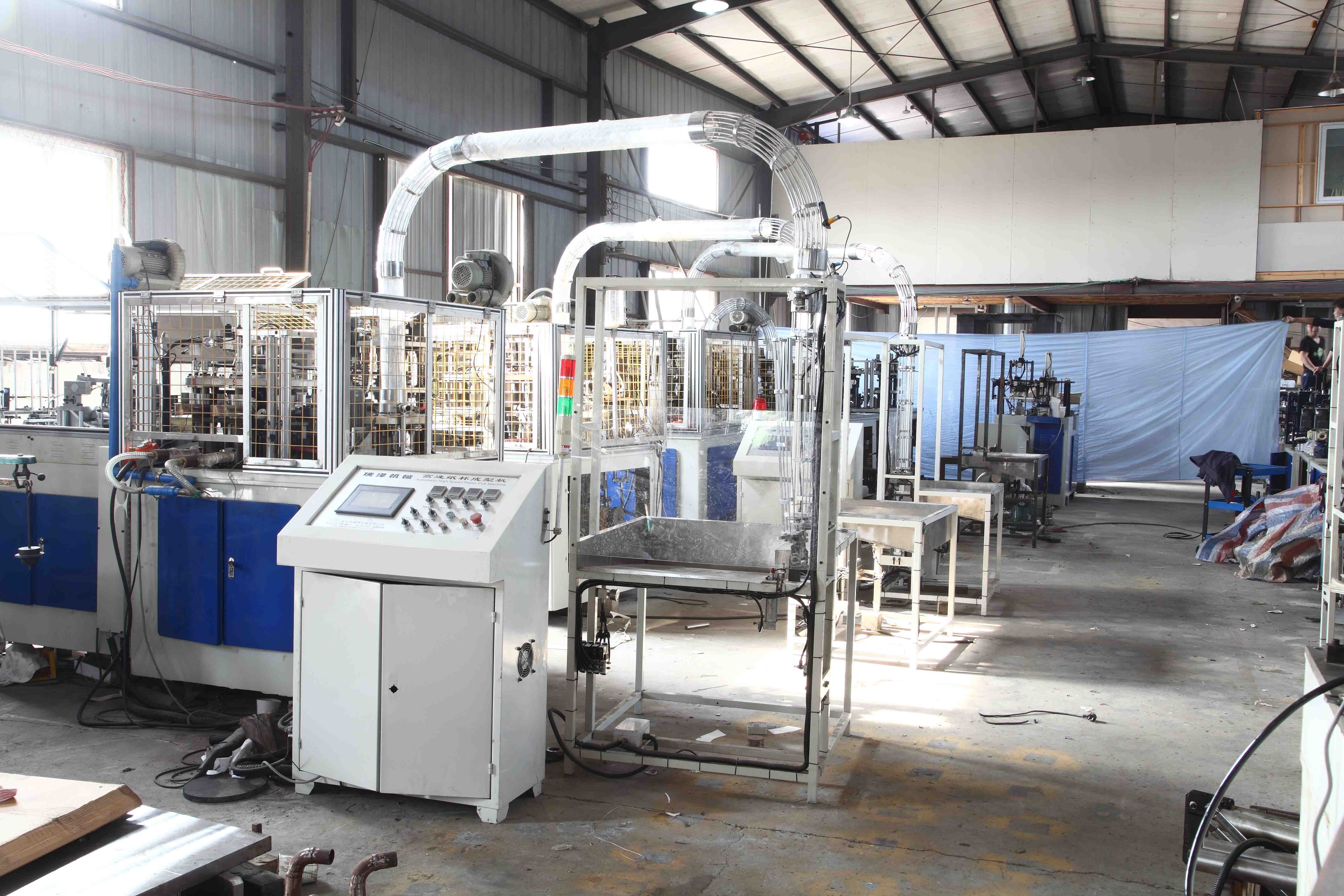Disposable Tea Paper Cup Making Machine High Speed 90 110 Cups/min 5 KW
