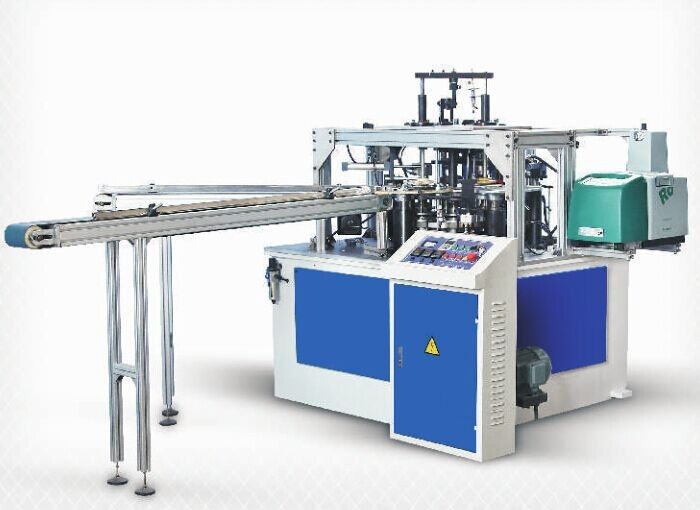 High Efficiency Disposable Cup Paper Lid Making Machine With PLC Control